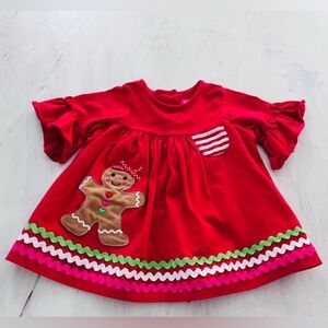 Goodlad Ginger man Ruffled Sleeved Dress in Red Size 12M